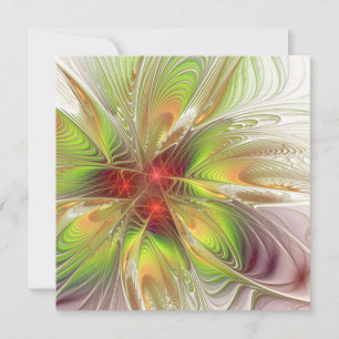 Soft and tenderness fractal fantasy flowers save the date