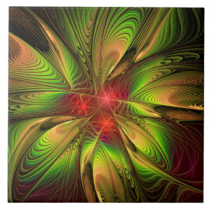 Soft and tenderness fractal fantasy flowers tile