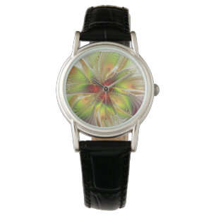 Soft and tenderness fractal fantasy flowers watch