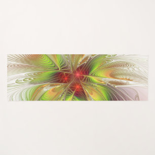 Soft and tenderness fractal fantasy flowers yoga mat