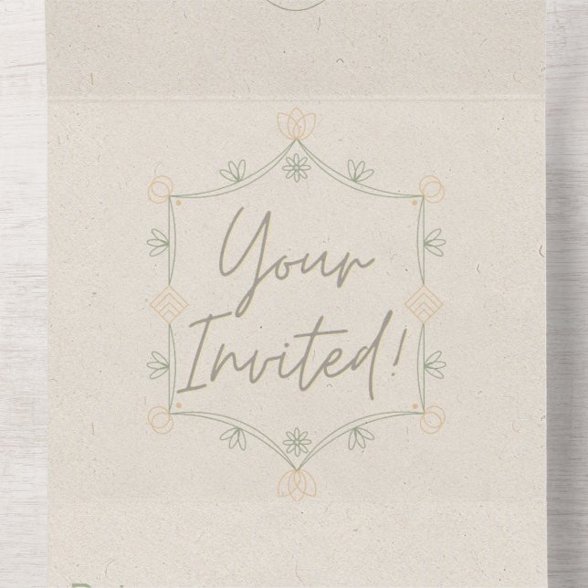 Soft and Whimsical Invite (Inside Middle)