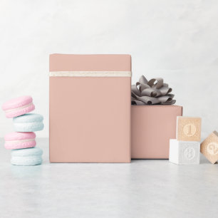 Soft Apricot Rose Solid Wrapping Paper