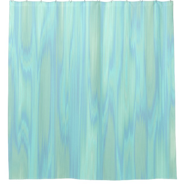 Soft Aqua Mint Abstract Shower Curtain (Front)