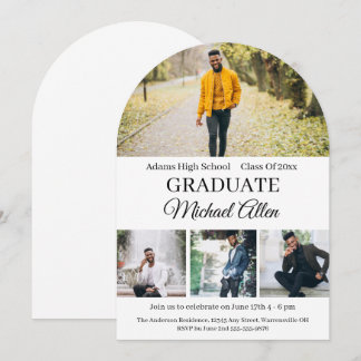 Soft Arch Graduation Invitation