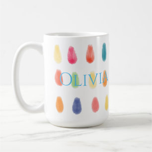 Soft ArtyDrops Original Contemporary Colour Patter Coffee Mug