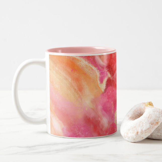 SOFT AS STONE Two-Tone COFFEE MUG (With Donut)