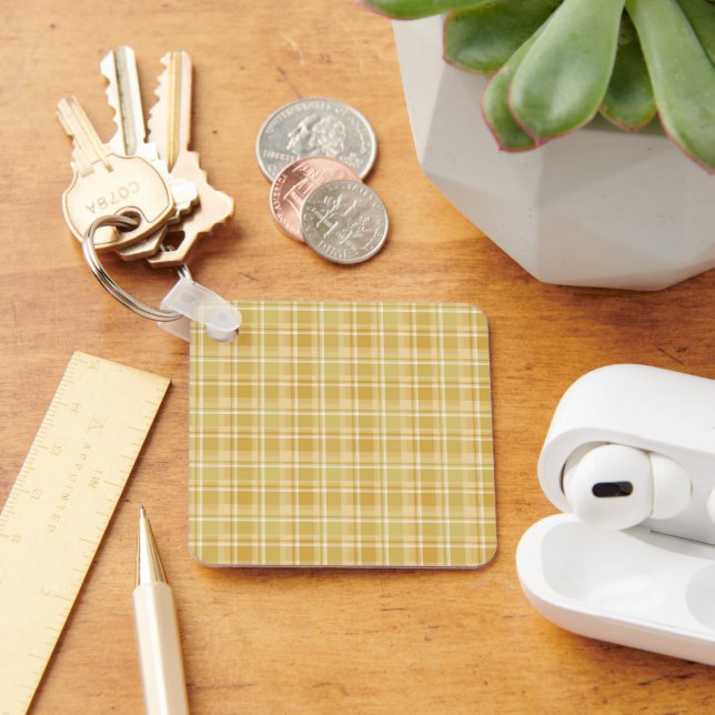 soft autumn plaids key ring (Desk)