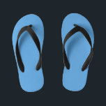 Soft Baby Picton Blue  Kid's Flip Flops<br><div class="desc">Soft baby picton blue solid colour. 

For special requests or questions,  contact the artist at wafadahdalcreates@gmail.com. 

© Wafa Y. Dahdal - All Rights Reserved.</div>