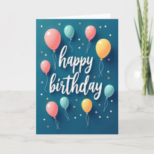 Soft Balloon Birthday Card
