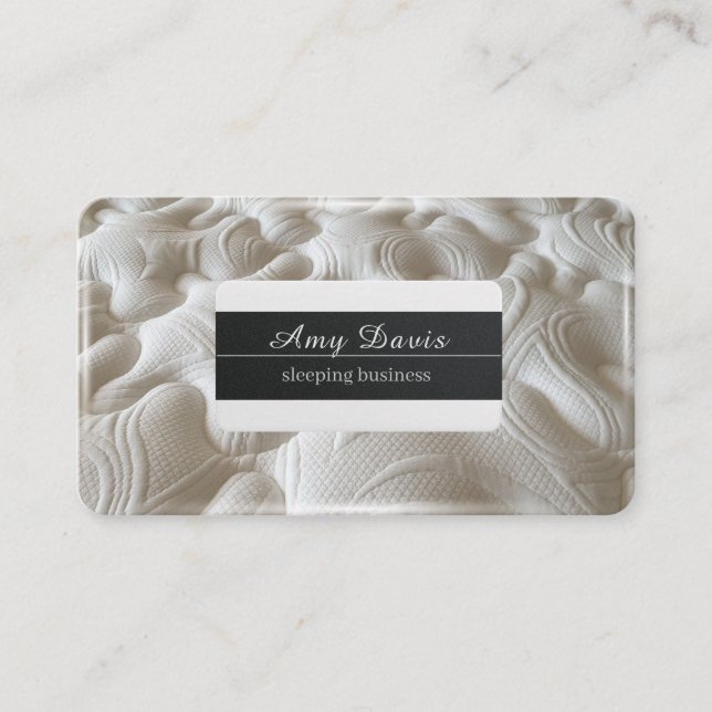 soft beds and mattresses business card (Front)