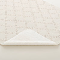 Soft Beige Boho Floral Trellis Pattern