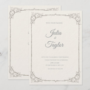 Soft Beige Minimalist Invitation