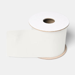Soft Billowy Cloud White Solid Color Of The Year Grosgrain Ribbon