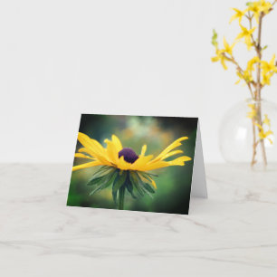 Soft Black Eyed Susan Flower Note Card
