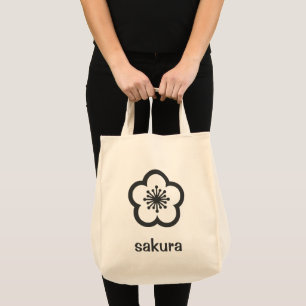 Soft Black Sakura Blossom  Tote Bag
