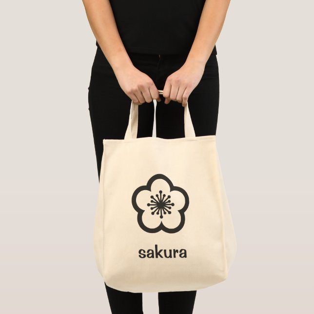Soft Black Sakura Blossom  Tote Bag (Front (Product))