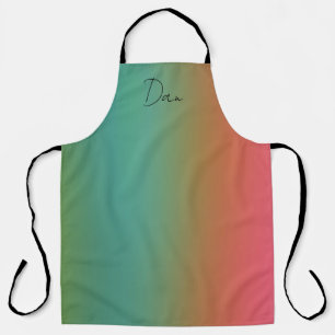 Soft Blended Colors Apron Large