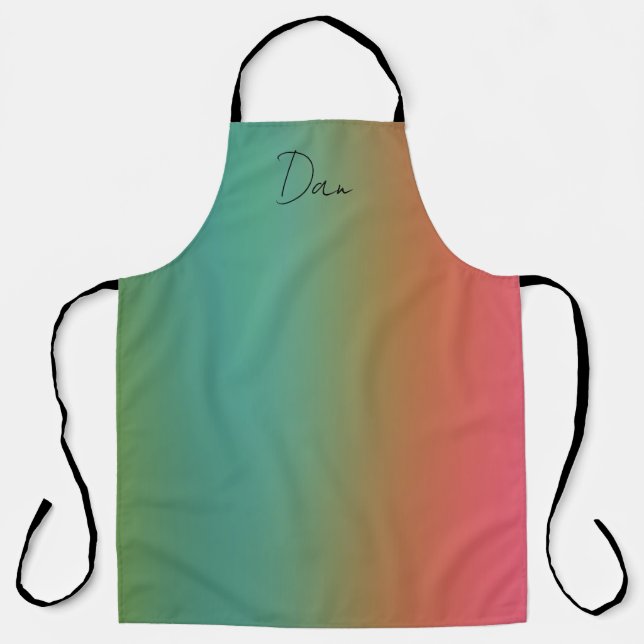 Soft Blended Colours Apron Large (Front)