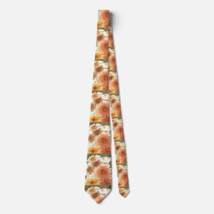 "Soft Bloom #1" Flower Garden Neck Tie