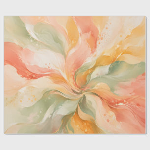 Soft Bloom Abstract Placemat Wrapping Paper