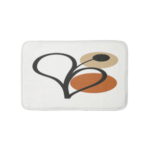Soft Bloom Contemporary Botanical Bath Mat