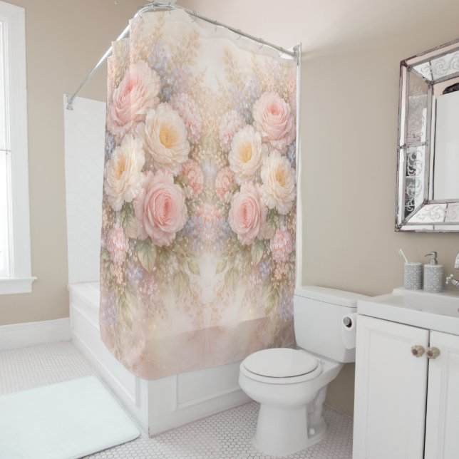 Soft Blossom Dreams  Shower Curtain (In Situ)