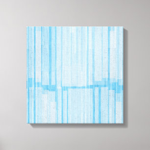Soft Blue Abstract Lines – Modern Minimalist Canvas Print