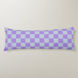 Soft Blue and Lavender Chequered Body Cushion
