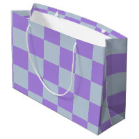Soft Blue and Lavender Chequered