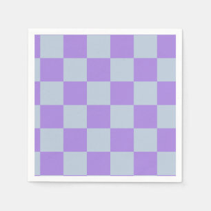 Soft Blue and Lavender Chequered Napkin