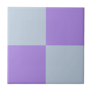 Soft Blue and Lavender Chequered Tile