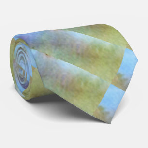 "Soft Blue Blur" Abstract Design Tie