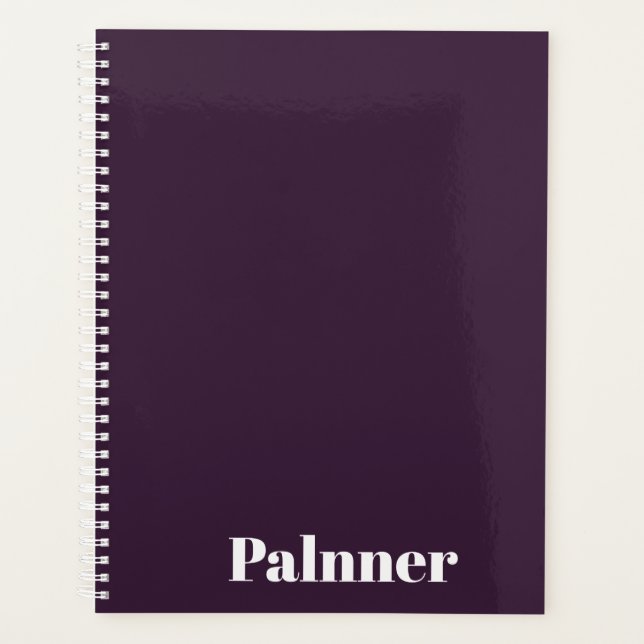 Soft Blue Bold Typography Bat Mitzvah  Planner (Front)