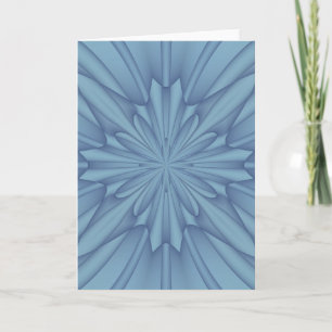 Soft Blue Christmas Stars Holiday Card