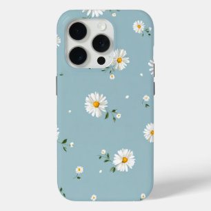 Soft Blue Daisies – Fresh Floral Pattern iPhone 15 Pro Case
