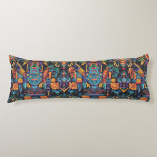 Soft Blue "Epochal Symmetry" Cosy Throw Pillow