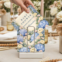 Soft Blue Hydrangea Elegance Baby Shower