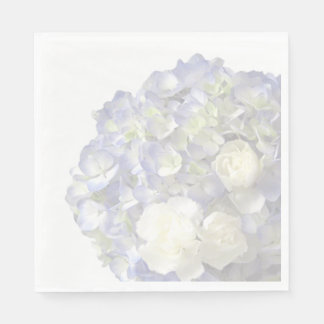 Soft blue hydrangea napkin