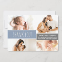 Soft Blue Modern Baby boy Photo Collage