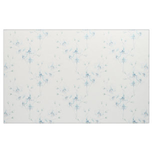 Soft Blue Orchid Fabric