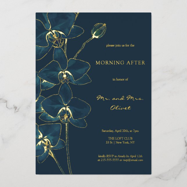 Soft Blue Orchid Morning After  (Front)