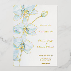 Soft Blue Orchid Wedding
