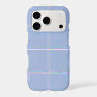 Soft Blue & Pink Grid Pattern
