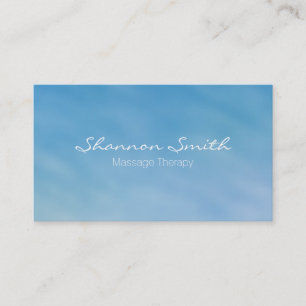Soft Blue Sky Minimal Elegant Business Card