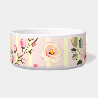 Soft Blue Stripe Floral