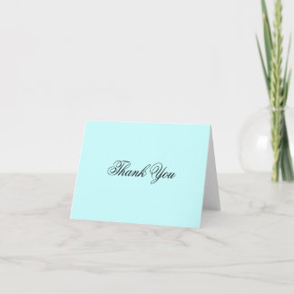 Soft Blue Thank You Card