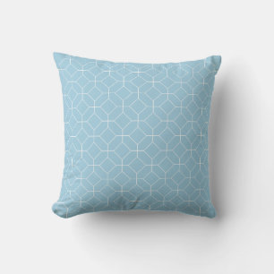 Soft Blue Throw Pillow