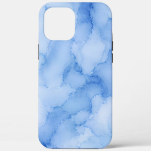 Soft Blue Watercolor Abstract iPhone 12 Pro Max Case