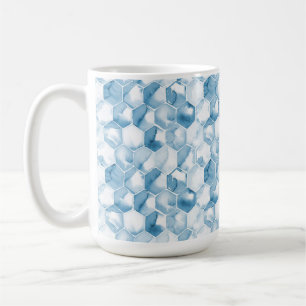 Soft Blue Watercolor Canotype Pattern Coffee Mug