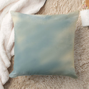 Soft Blue With Clouds Vintage Rustic Decor Cushion